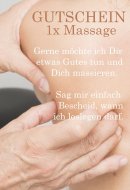 Inserat Massage-Gutschein als Geschenk