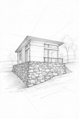 Inserat Projekt Haus mit Steinmauer 