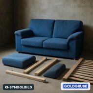 Inserat Wohnzimmercouch, blau,