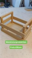 Inserat Weinkistenproduktion mit Griff