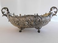 Inserat Jardiniere Schale aus Silber 900-ER