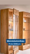 Inserat Weinkästenbau -Tischlerei Lohnfertigung 