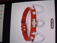 Inserat Halsband rot
