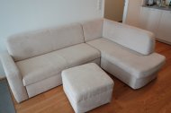 Inserat Couch, 3 teilig, ausziehbar, plus Hocker