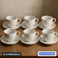 Inserat 6 Kaffeehäferl mit Untertasse neu