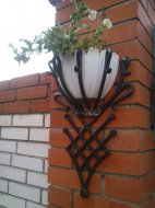 Inserat Blumenhalter geschmiedet Schlosserei 