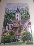 Inserat Aquarell von Hildegard Figner