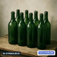 Inserat 2 Liter Saft/Weinflaschen grün