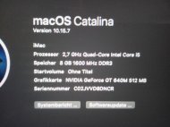 Inserat iMac 27 Zoll i5 8GB RAM 2,7 GHZ OVP