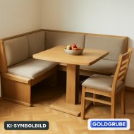 Inserat Eckbank mit Stoff bezogen