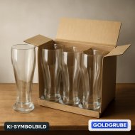 Inserat 6 Stück Weißbier Gläser im Karton