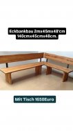 Inserat Eckbankbau  Tischlerei 