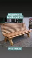 Inserat Hausbänkebau Wagnerei Kunsttischlerei