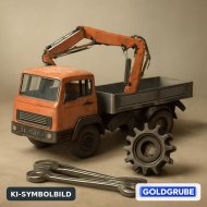 Inserat Steyr 1290er LKW mit Penskran 8200