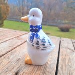 Inserat Vintage Keramik Gans Zuckerdose 