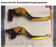 Inserat Motorrad CNC Bremshebel-Kupplungshebel