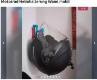 Inserat Motorrad Helmhalterung Wand mobil