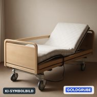 Inserat Pflege Bett elektrisch auf Räder