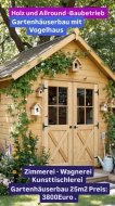 Inserat Gartenhäuserbau mit Vogelhaus Zimmerei
