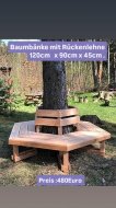 Inserat Baumbänkebau mit Rückenlehne 