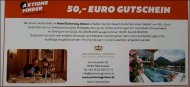 Inserat € 50, - Gutschein Hotel Erzherzog Johann