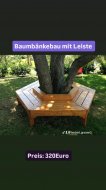 Inserat Baumbänkebau mit Leisten  Sechskant