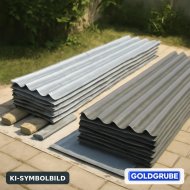Inserat Trapezblech grau