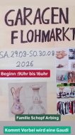 Inserat Garagenflomarkt Schopf