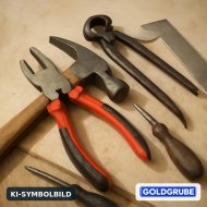 Inserat Verschiedene Bauwerkzeuge