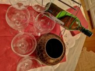 Inserat Rotweingläser Vase  Weinständer