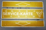 Inserat Telefonkarte Servicekarte 2 Spurig 