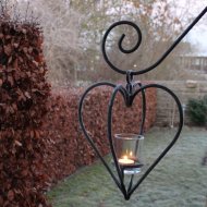 Inserat Herzteelichthalter aus Stahl 