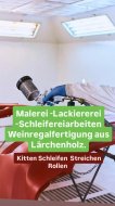 Inserat Malerei -Lackiererei Weinregalerzeugung