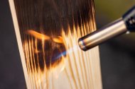Inserat Holzflämmen Brandmalerei Tischlerei