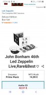 Inserat JohnBonham46thLedZeppelinAZ AaronZzTop U