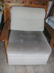 Inserat Sessel mit Armlehne/Eiche, Couch-Tisch