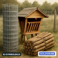Inserat Wildgehege, Knotenzaun