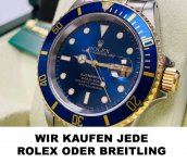 Inserat Wir kaufen jede Rolex oder Breitling